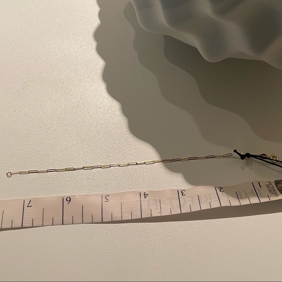 14k Gold Paperclip bracelet - Picture 2 of 3